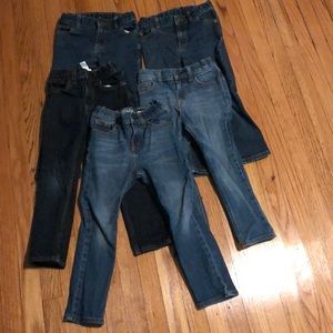 6 pairs toddler boy jeans 5T